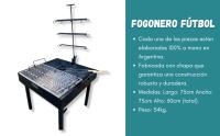 Barbacoa Parrilla Fogonero Equipos de Futbol Argentinos Cuadrado 75 Diametro Aire Libre Artesanal. Color Negro. Medidas 75x75 cm cm Incluye Accesorios - details 1