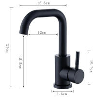 Grifo De Baño De Acero Inoxidable 304 Mezclador De Agua Caliente Y Fría Con Rotación De 360 Grados Monohandle Moderno - details 7