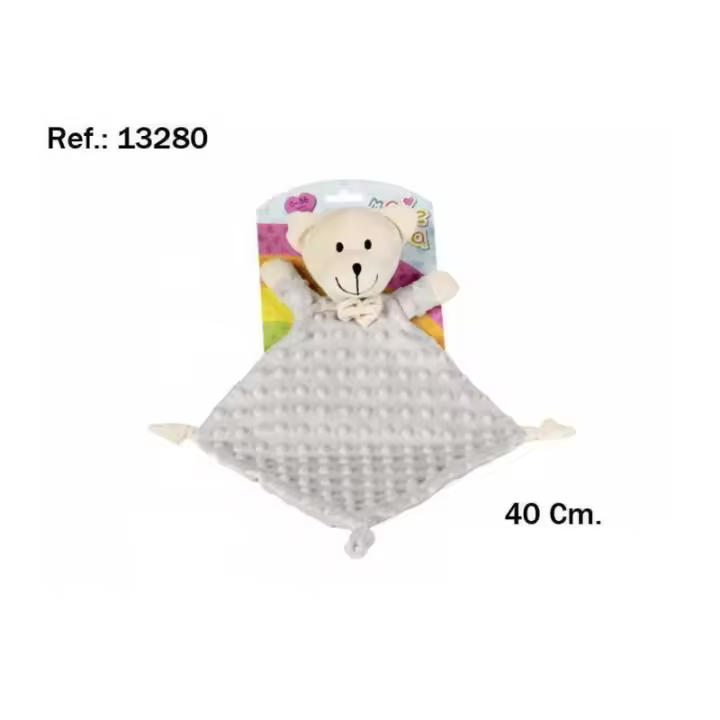 GASITA OSO GRIS 40 CM BEBES DE ARTESANÍA BEATRIZ - 1