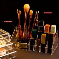 Porta Lápices De Labios Organizador De Maquillaje Transparente Soporte De Escritorio Caja De Almacenamiento De Cosméticos Acrílica Para El Hogar Y La Oficina - details 7