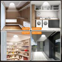 1 Lámpara LED empotrada de techo con sensor de movimiento: detección humana de color blanco para escaleras, armarios, garajes, sótanos - details 4