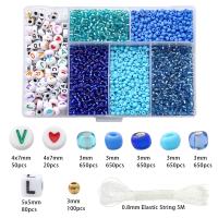 Alrededor De 3500 Piezas De Cuentas De Arroz De Vidrio Cuentas De Letras Cuentas De Cadena Para DIY Accesorios De Collar Y Pulsera Hechos a Mano Material De Plástico - details 5