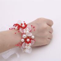 Diadema De Boda Bohemia Para Niñas Adorno De Cabello Con Perlas Y Flores Guirnalda De Novia Aro De Cabeza Joyería De Pelo Regalos Para Niños Estilo Moda Primavera Verano - details 10