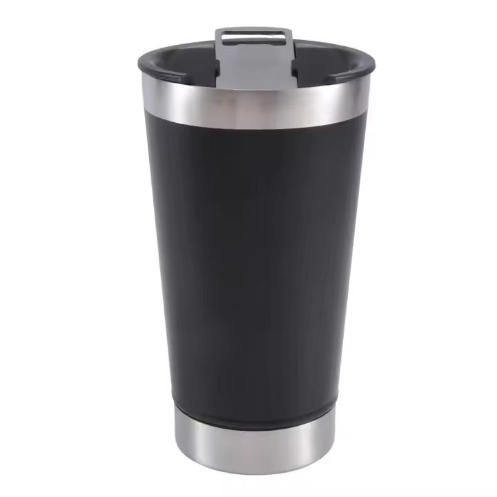 Tazas de cerveza fría con tapa de abrebotellas, aislamiento de acero inoxidable, tazas de café y agua para té, aislamiento térmico, Vasos - 1