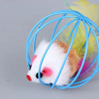 Juguete Para Gatos Peluche Ratoncillo De Color Simulación Divertido Bola Para Gatos Divertida Brinquedos Para Mascotas - details 6