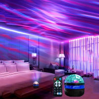 Proyector De Pared Con Luz Nocturna LED Estrella Del Ártico Control Remoto USB Decoración Para Dormitorio Fiesta Varias Estilos Disponibles - details 4