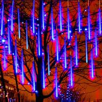 Luces De Lluvia De Meteoros LED Para Decoración De Navidad Y Fiestas Colgante De Agua Caída Fairy Para Patio 30/50CM Con Enchufe EU - details 19