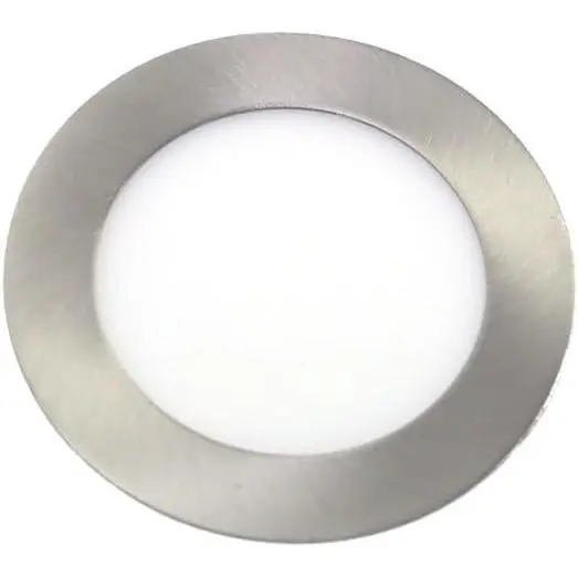 Jandei - Downlight LED 6W - Luz Blanca Fría - Marco Redondo Acabado en Acero - Foco para Empotrar en Techo - IP20 - 118x15mm - 1