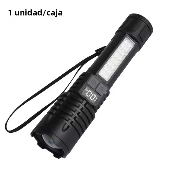 Linterna De Emergencia Super Brillante LED Recargable Portátil Torcha Ultra Potente Para Camping Y Uso Exterior - 1