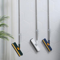 Cepillo De Piso 3 En 1 Con Mango Largo Y Cepillo Ajustable Herramientas De Escobilla Para Limpieza De Cocina Y Baño Con Mágica Escoba Y Cepillo De Níquel - details 0
