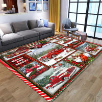 Carpetas De Navidad Con Poinsettia Y Payaso Antideslizantes Para Sala De Estar Decoración Del Hogar Alfombra Grande Para Sofás Y Camas Matriz De Pasillo - details 4