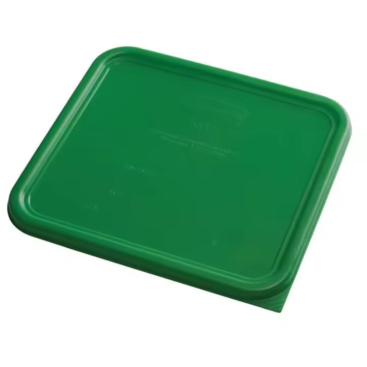 Cubo de Basura Rubbermaid Tapa Cuadrada Grande Verde - Resistente y Fácil de Limpiar - 1