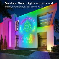 Tiras LED RGB Neon 12V 10M/5M Con WiFi Impermeables Y Sincronización De Música Para Exterior DIY Con Control Remoto Y App Para Dormitorio - details 0