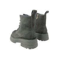 Eva Zorteon - Botines estilo militar de antelina negras.  Marca DDW. - details 2
