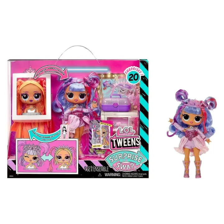 Mga Muñeca LOL Tweens Surprise Swap Buns 2 Braids Bailey Peinados Sorpresa - Edad Recomendada: Más de 3 Años - 1