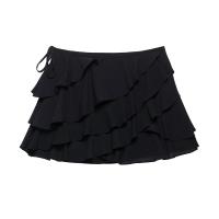 Conjunto De Moda Para Mujer UNIZERA Verano Sin Mangas Cuello En V Skirt Y Pantalones Estilo Nuevo Decoración Pila Blusa Casual A-Line - details 7