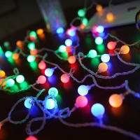 Luces De Navidad LED En Forma De Bola Con Pilas Para Jardín Y Exteriores 10M 6M 3M 1.5M Decoración De Boda Y Navidad - details 6