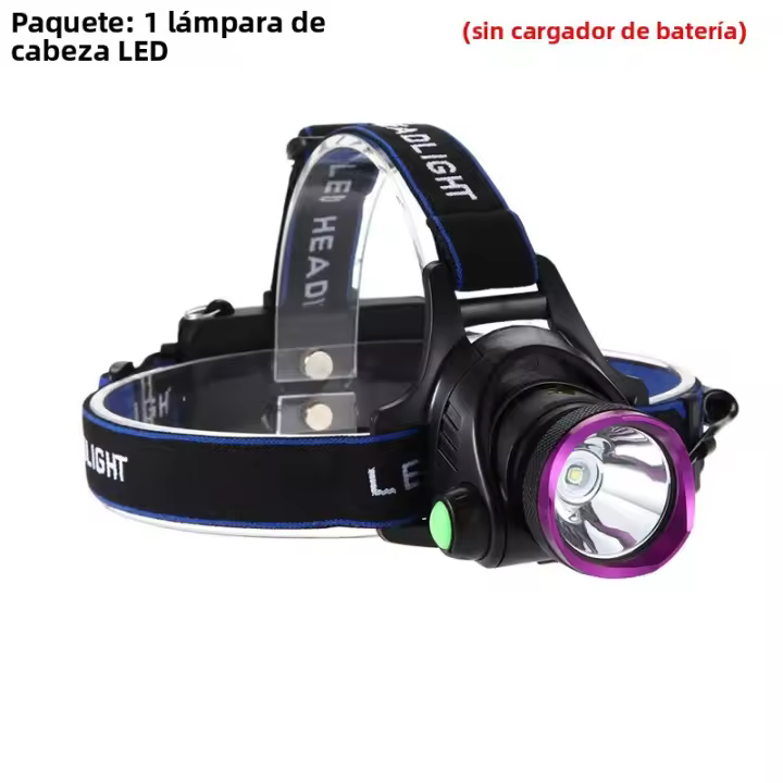Lámpara De Cara LED T6 Recargable Portátil Torcha Lanterna Para Exteriores Caza Camping Senderismo Pesca Luz Fuente De Iluminación - 1