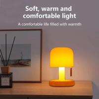 Lámpara De Mesa LED Sunset Nocturna Recargable Mini USB Para Decoración De Habitación Barra Sala De Estar Creación De Ambiente Luz De Modo Minimalista - details 3