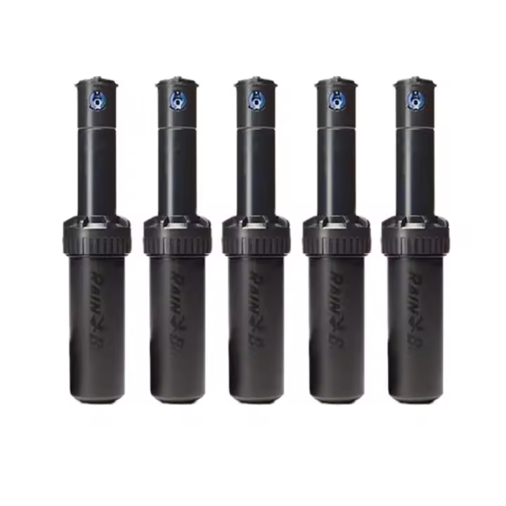 Aspersor Rain Bird 5004-PC. (Pack de 5 unidades) Aspersor Rain Bird de alcance 7,6 a 15,2 metros. Incluye toberas para ajustar radio de alcance. Presión de trabajo 1,7 a 4,5 bar. Rosca 3/4". Ángulo de riego ajustable. - 1