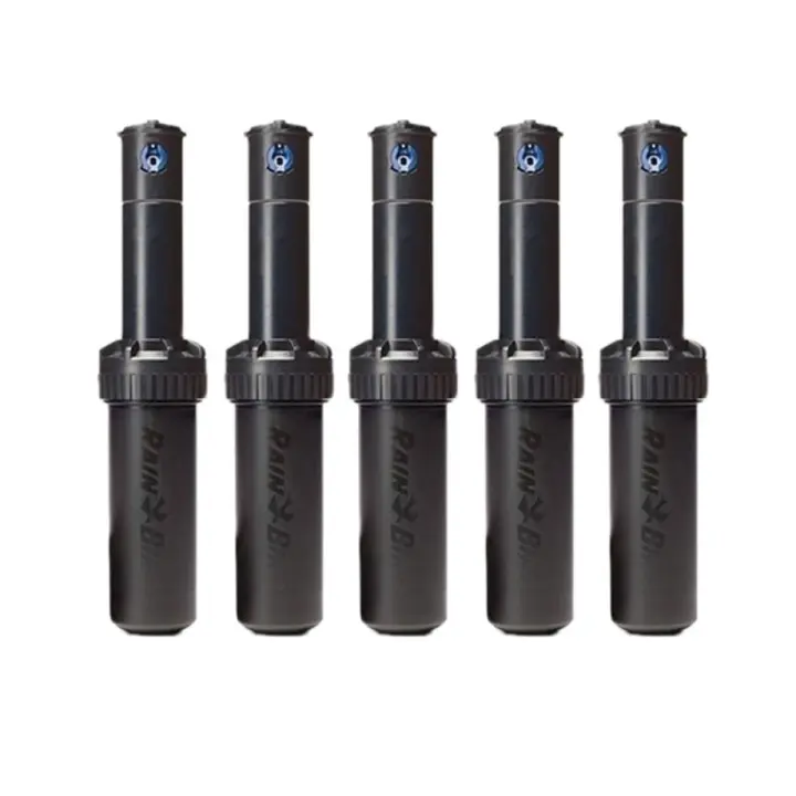 Aspersor Rain Bird 5004-PC. (Pack de 5 unidades) Aspersor Rain Bird de alcance 7,6 a 15,2 metros. Incluye toberas para ajustar radio de alcance. Presión de trabajo 1,7 a 4,5 bar. Rosca 3/4". Ángulo de riego ajustable. - 1