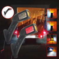 Luces Laterales LED Impermeables Para Remolques Y Camiones 24V Kit De 2 O 4 Piezas Luz De Marco Neón Indicadora De Señales - details 12