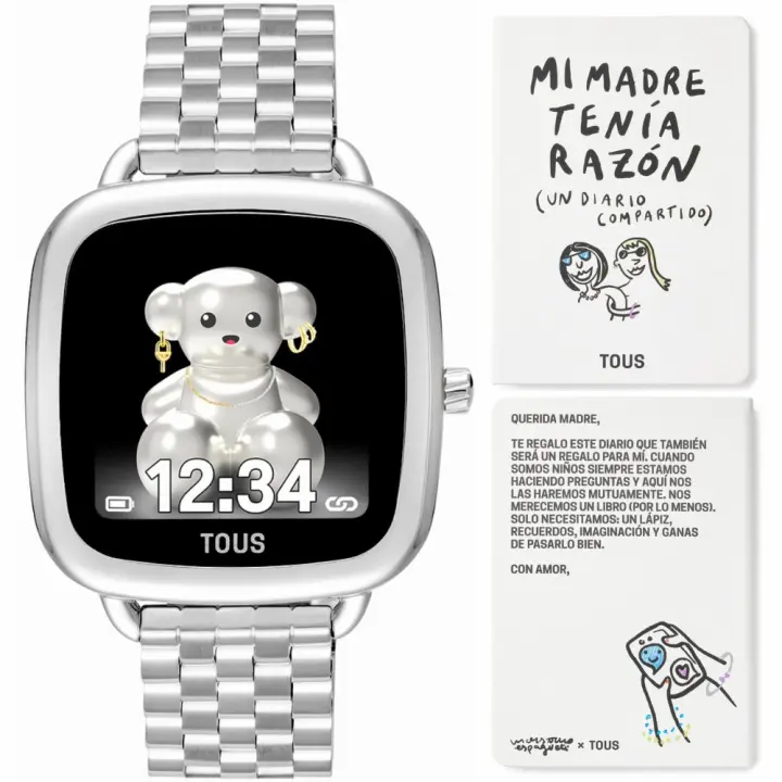 Reloj Tous Smartwatch D-Connnect Plateado Acero 3000135800 - 1