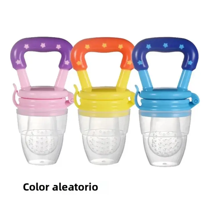 3 PCs Dientes De Vino Para Bebé Juguete De Masticar De Silicona Complemento Alimenticio Para Bebés Utensilios De Comedor Para Edad De 3-6 Meses - 1