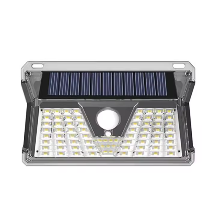 Elbat Aplique Led Solar - 260LM - Luz Fria 6500K - Sensor de Movimiento - Bateria 1200mAh - 1