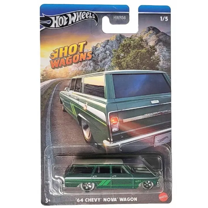 Hot Wheels Hot Wagons  coche '64 Chevy Nova Wagon Mattel HRR89 - 1
