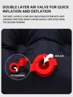 Manta De Seda Para Acampar Ultra Ligera Con Almohadilla Impermeable Individual Con Inflador De Pie De TPU - details 4