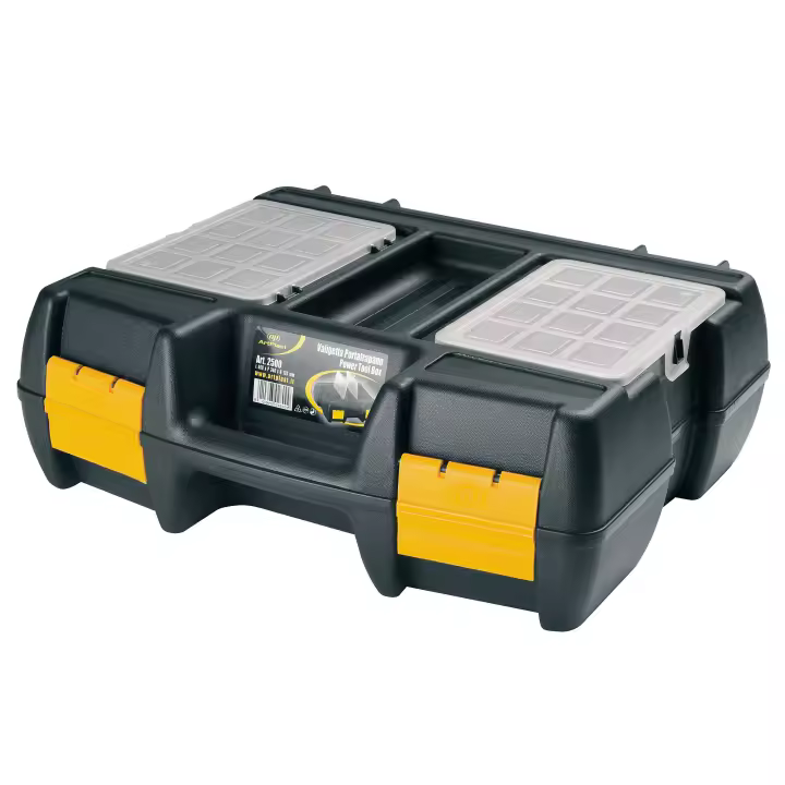 Maletín para herramientas eléctricas en polipropileno L400xP340xH133 mm con 2 organizadores en la tapa y gomaespuma en el interior - 1