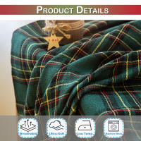 Cortinas De Navidad a Cuadros Térmicas Y Antipolvo Con Anillos Para Ventanas Cortina Negra Para Dormitorio Y Sala De Estar - details 27
