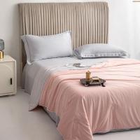 Almohadilla De Aire Acondicionado Para Verano En Color Puro Seda Helada Manta Refrescante Ligera Y Suave Tamaño Twin/King Suelta De Poliéster - details 31