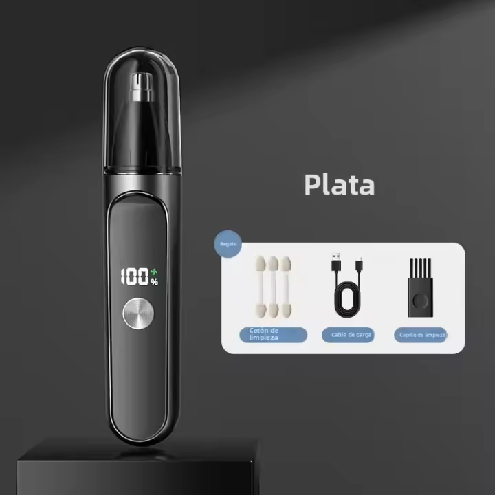 Afeitadora De Nariz Y Orejas Eléctrica Recargable Para Hombres Y Mujeres Mini Portátil Baja Ruido Trimmer De Cabello De La Nariz - 1