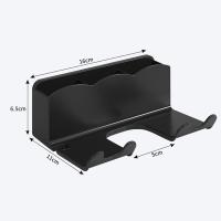 Soporte De Secador De Pelo De Pared Organizador De Almacenamiento Para Lámpara De Pelo Y Rectificador Estante De Baño - details 1