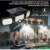 Luz Solar para Exteriores 74 LED Resistente Al Agua IP65 - details 0