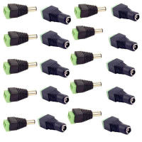 10Pcs Conector De Cable De Poder DC 5.5x2.1mm Macho + Hembra 12V Para Electrónica Y Componentes De Computadora - details 0