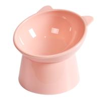 Tazón De Alimentos Para Perros Con Protección Del Cuello Y Diseño De Gato Alto Antideslizante Y Antirotura De Plástico Para Mascotas - details 3