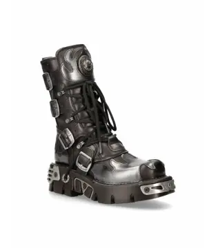 Sandalias De Plataforma Para Mujer NEW ROCK Con Cremalleras Y