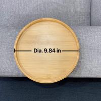 Tableta De Sofá En Madera Natural Clip-On Para Apoyar Bebidas Y Snacks Accesorio Práctico Para El Salón Compatible Con Control Remoto - details 1