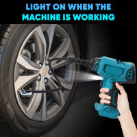 Bomba inflable inalámbrica con pantalla Digital, bomba de aire eléctrica portátil para coche, de 18V batería Makita, herramienta neumática sin batería，Inflación rápida，Bomba inflable - details 7