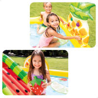 Centro de juegos intex frutas con tobogán y pulverizador - details 2