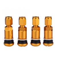 4pcs Tapones De Válvula De Neumáticos Universal Metálicos Para Coche Y Motocicleta Aleación De Aluminio Tapones De Válvula De Goma Para Ruedas Sin Cubierta - details 6