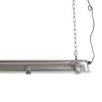 ORION91 Lámpara Colgante LED Industrial XL Color Plata 130 x 14 cm largo cadena 180 cm - SpazioLuzio - details 2