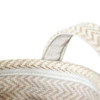 Cesta De Almacenamiento De Juta Tejida Con Algodón Y Lino Para Mesa Organizador De Juguetes Y Ropa Ecológico Plegable - details 7