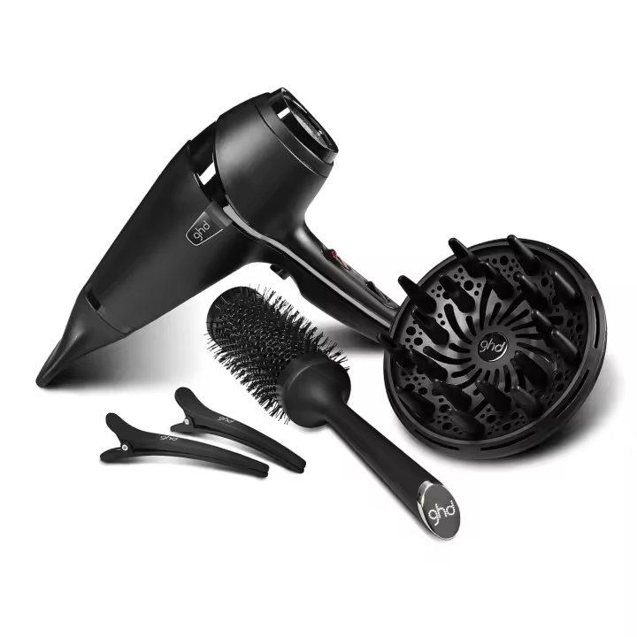 GHD Air Dry Kit | Secador de Pelo Profesional con Difusor, Cepillo, Clips y Bolsa de Almacenamiento - 1