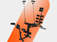Bonplus BP  Wonder Master Bike  Banco Ajustable  Banco de Musculación  Banco Inclinable  Musculación  Entrenamiento Core  Entrenamiento Abdominales  Abs Training  22 Ejercicios en 1  Incluye Pedales  Fitness - details 1