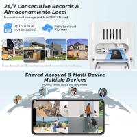 Cámara De Seguridad Exterior BESDER Wifi 8MP PTZ Vigilancia IP Con Rastreo Automático Impermeable 4K HD Para El Hogar - details 8