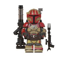 8 Unidades de infantería pesada Mandalorian minifiguras set juego figuras acción - details 1